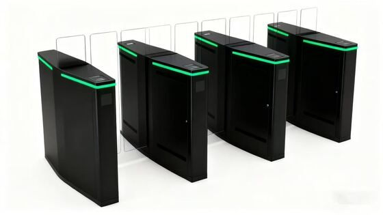 Купить Турникет-скоростные раздвижные стеклянные ворота половинной высоты с контролем доступа по картам для аэропорта online manufacture