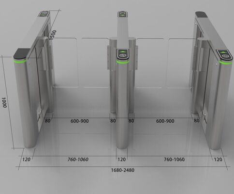 Купить SUS 304 RFID Access Fastlane Speed Gate Свинцовочка с сервомотором online manufacture