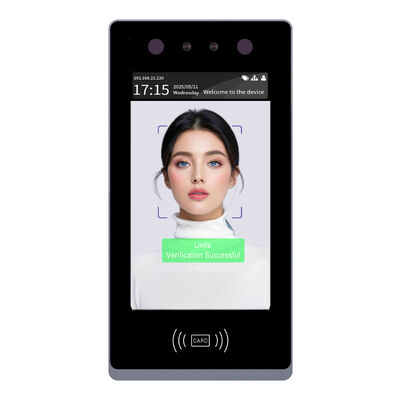 Хорошая цена 7-дюймовый сенсорный биометрический терминал учета рабочего времени и распознавания лиц, настенный/для установки на воротах онлайн