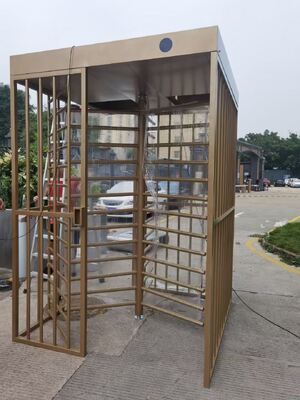 Хорошая цена Golden Color  Turnstyle Full Height Turnstile Gate Factory Price Stainless Steel онлайн