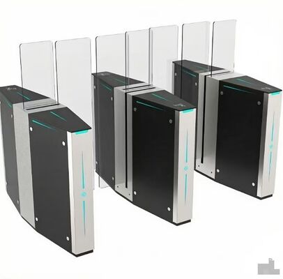 Хорошая цена Electrical Fingerprinter Controlled Automatic Sliding Barrier Gate Turnstile Full Height онлайн