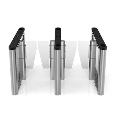 Tempered Glass Speed Barrier Turnstile Gate Infrared Anti Pinch