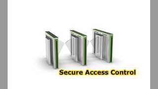 Контроль доступа к воротам безопасности, турникету с откидным барьером